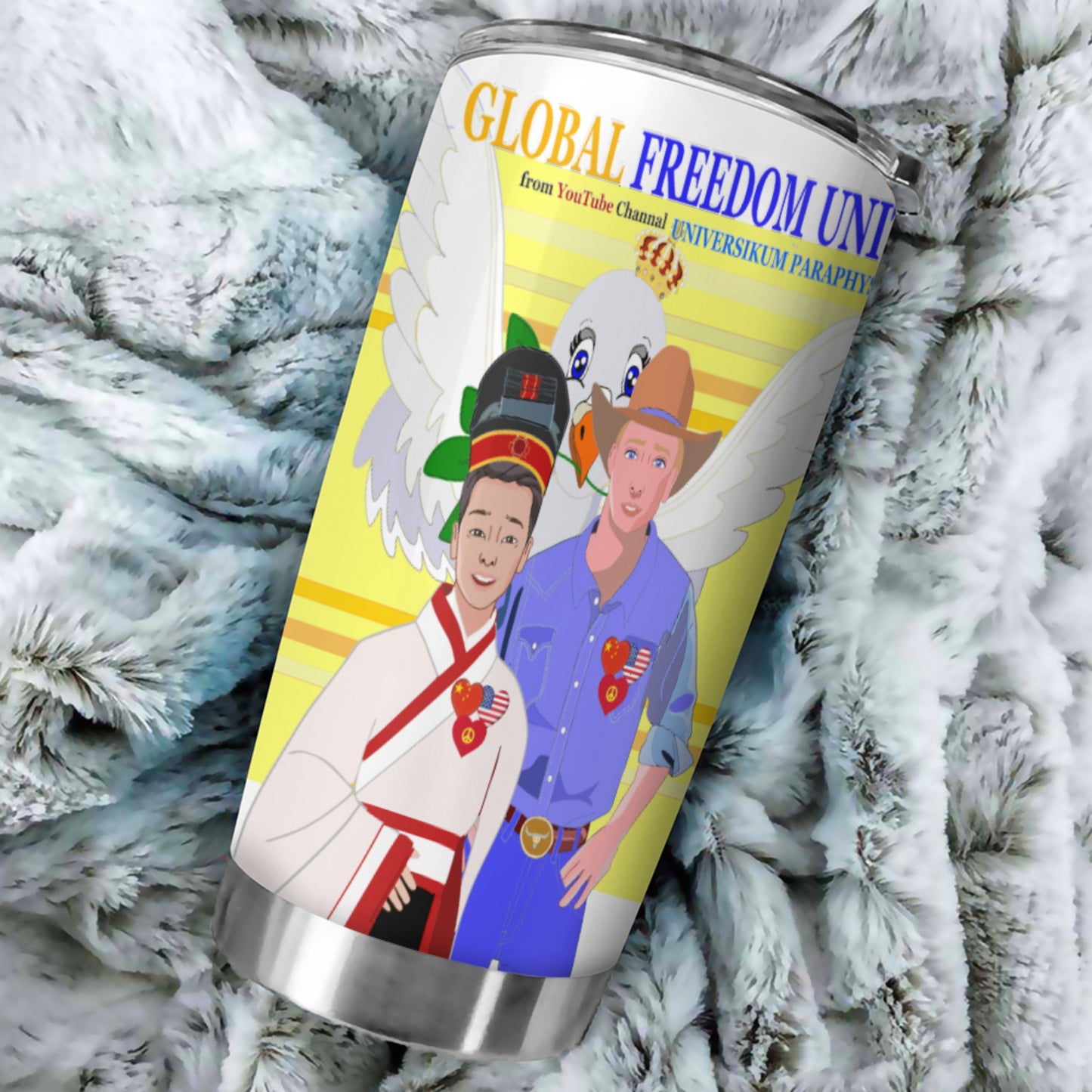 Tumbler Global Freedom United Men Usa & China Yellow