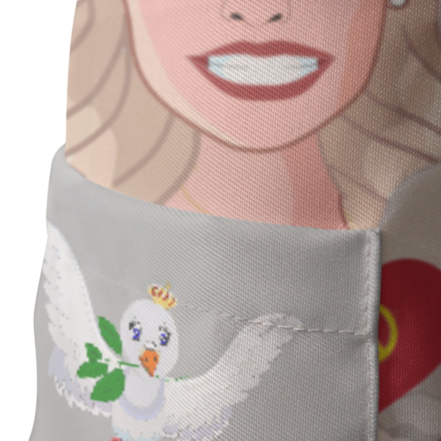 Apron GLOBAL FREEDOM UNITED© Women USA & Germany Grey