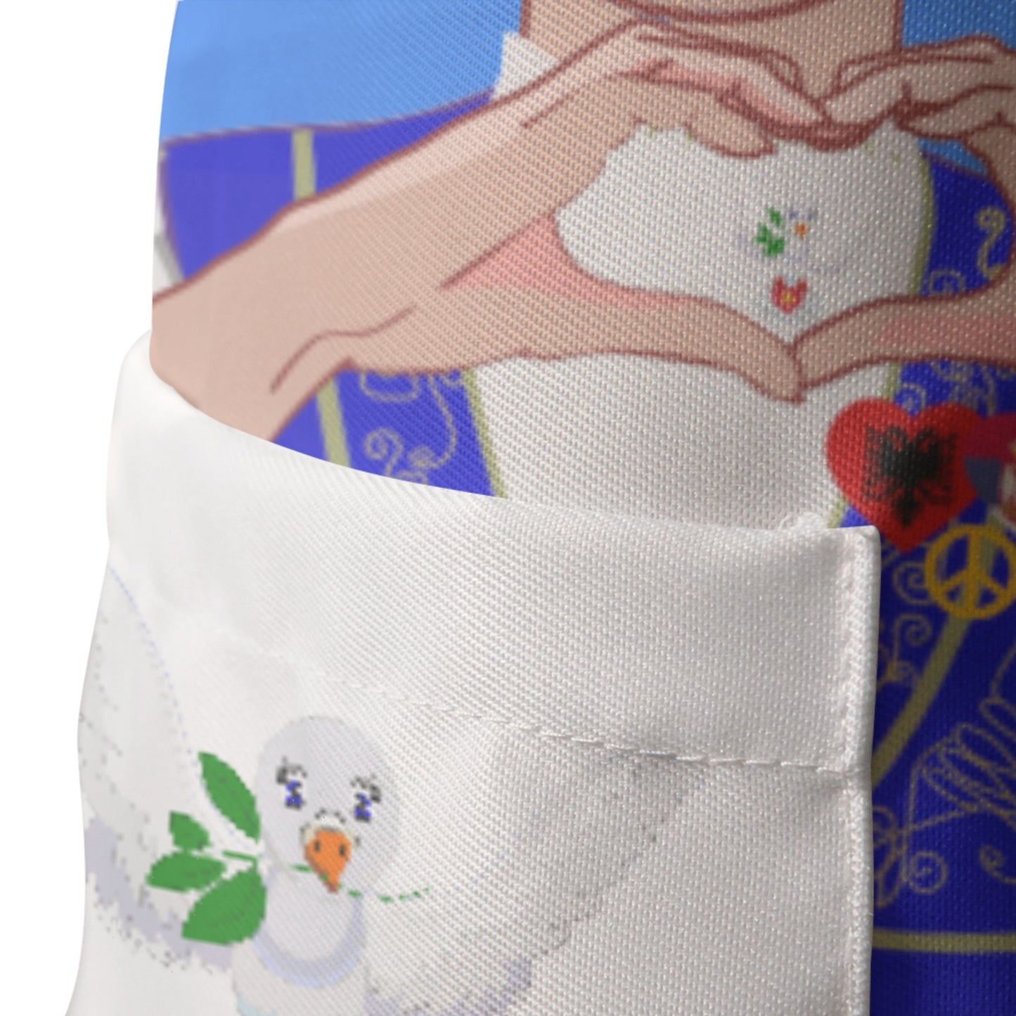 Apron GLOBAL FREEDOM UNITED© Women Albania & Serbia Blue