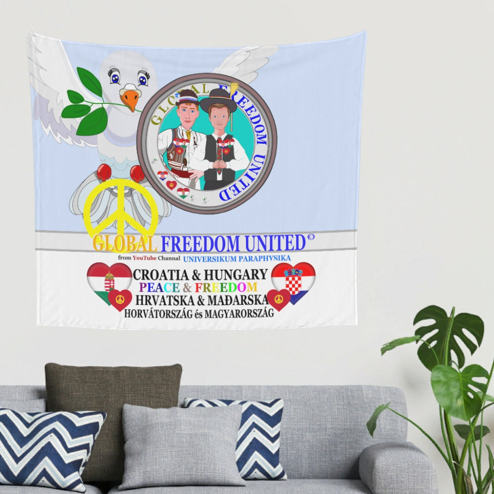Tapestry GLOBAL FREEDOM UNITED© Men Croatia & Hungary Light Blue