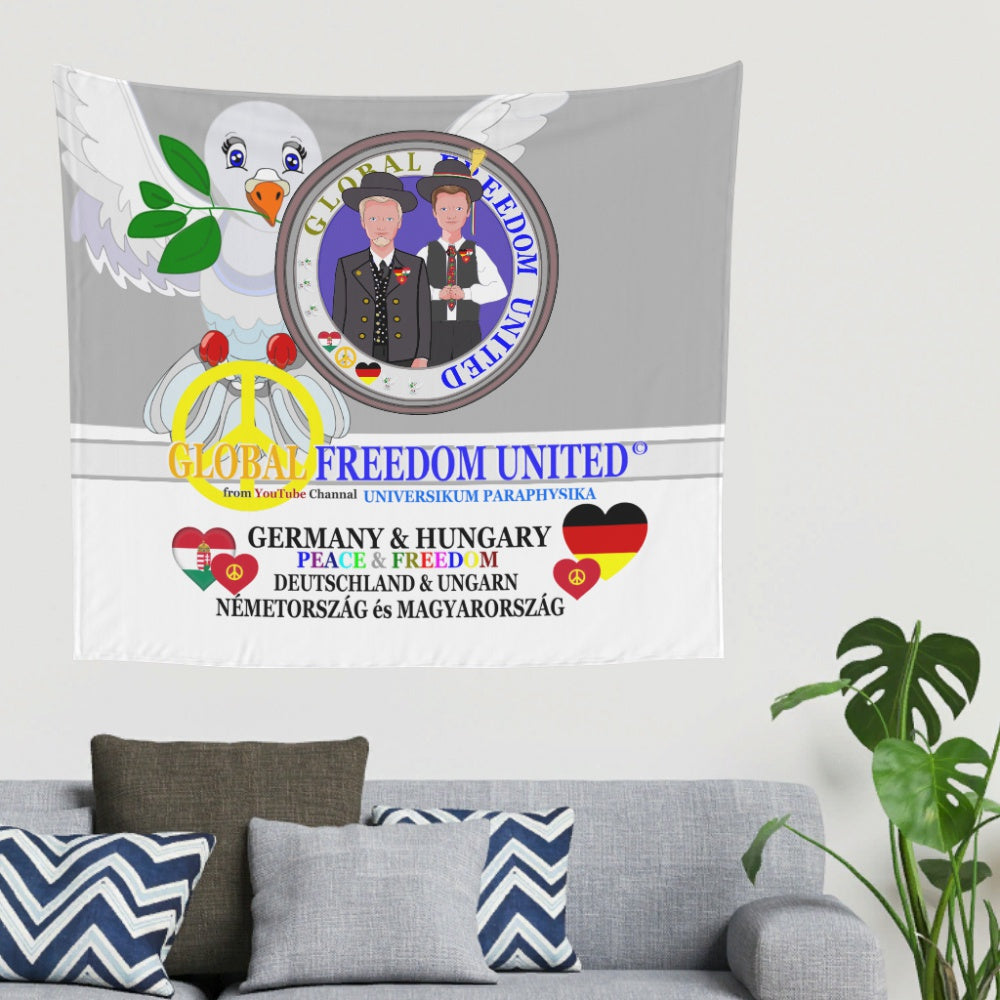 Tapestry Global Freedom United Men Hungary & Germany Old Peace Grey