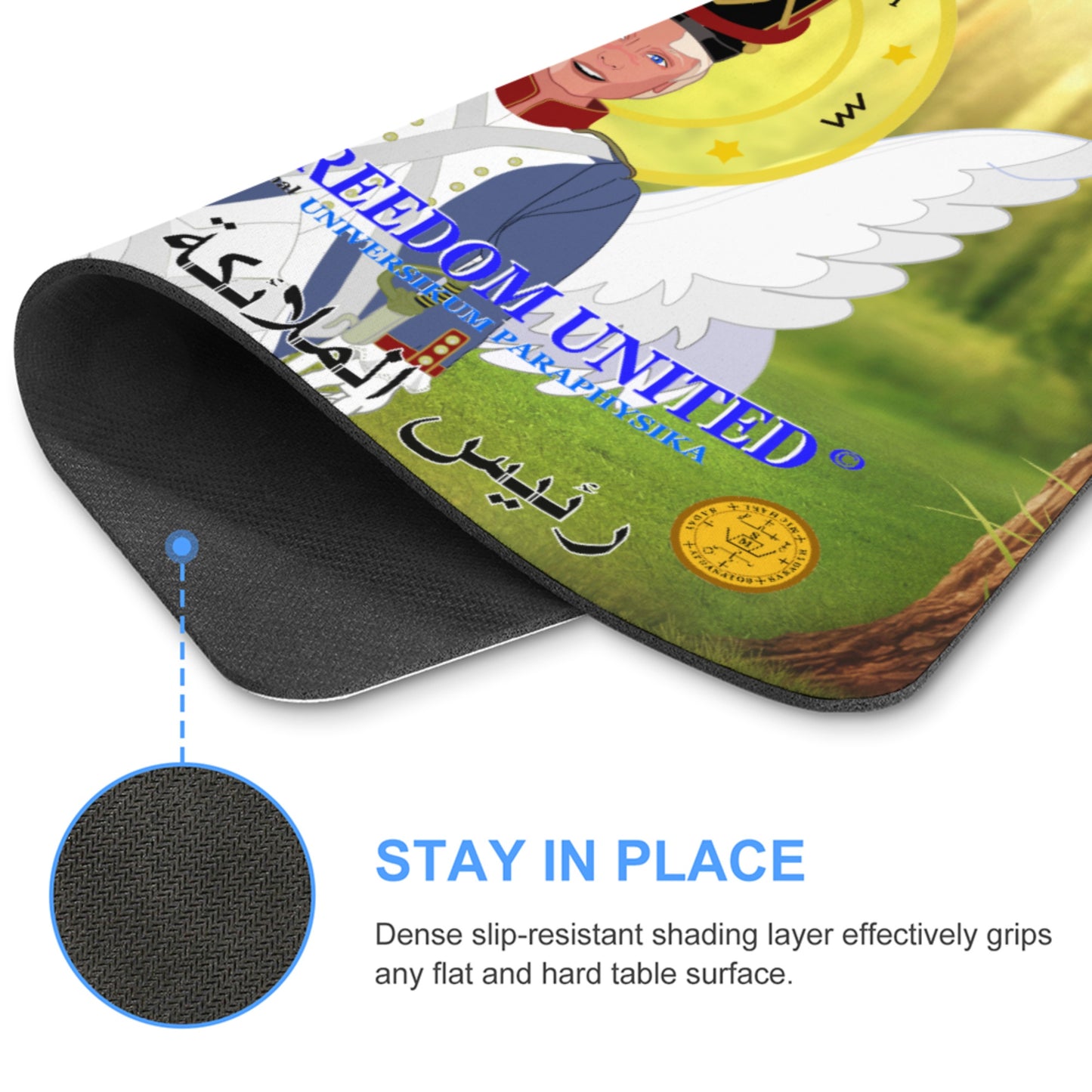 Mouse Pat Global Freedom United Archangel Michael Arabic V3