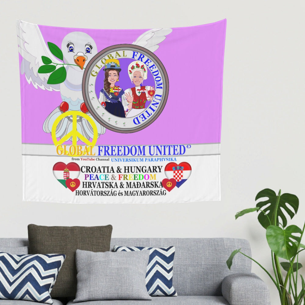 Tapestry GLOBAL FREEDOM UNITED© Women Croatia & Hungary V2 Lilac