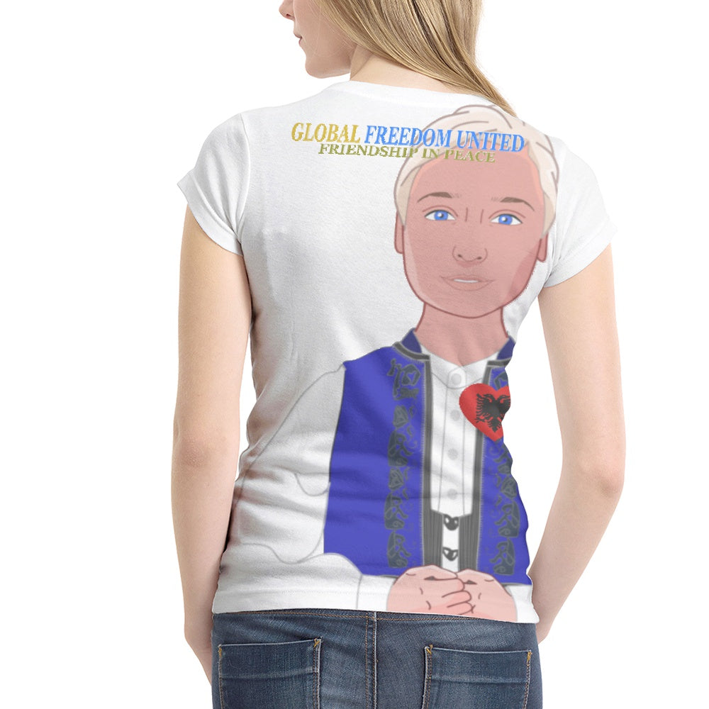 Women´s T-shirt GLOBAL FREEDOM UNITED© Couple Albania