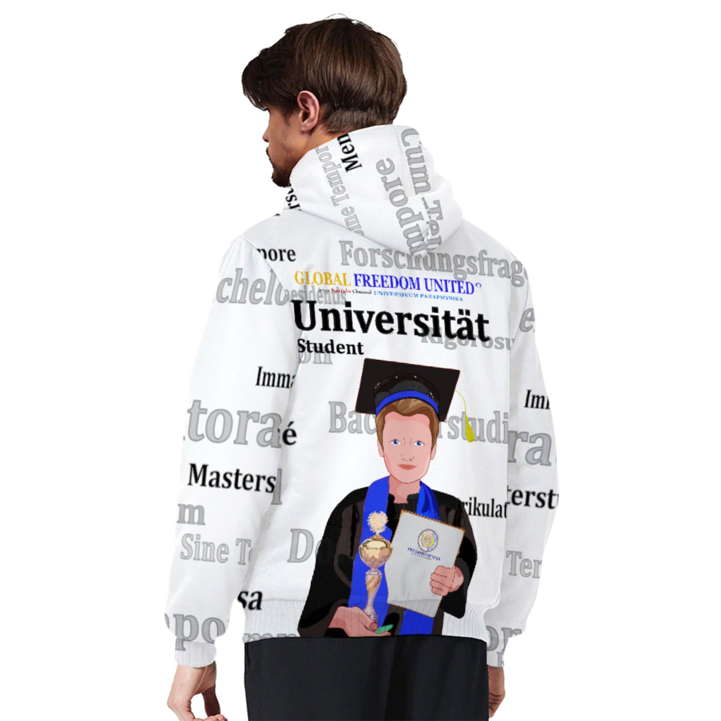 Plush Hoodie Global Freedom United Student Boy Cooper Place Brown Hair 2