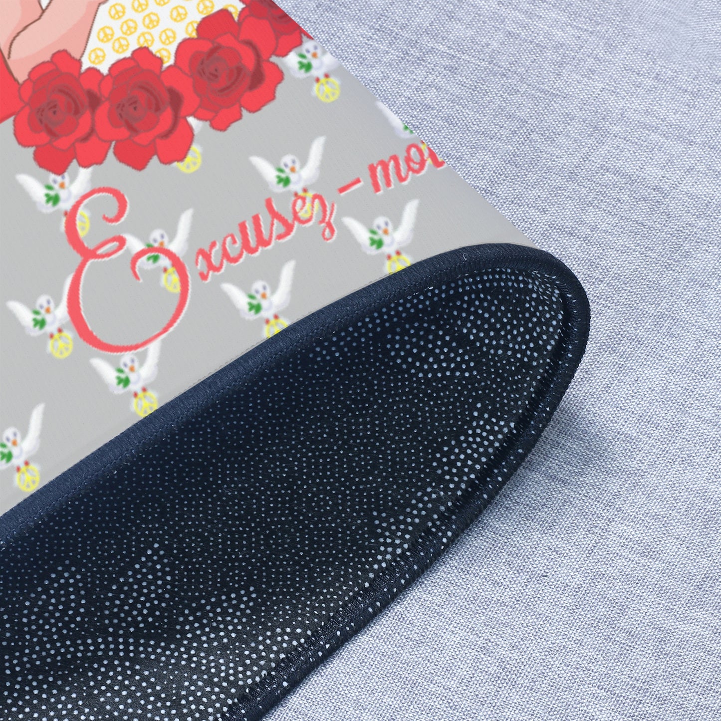 Doormat GLOBAL FREEDOM UNITED© Une fille dit désoié Excusez-moi