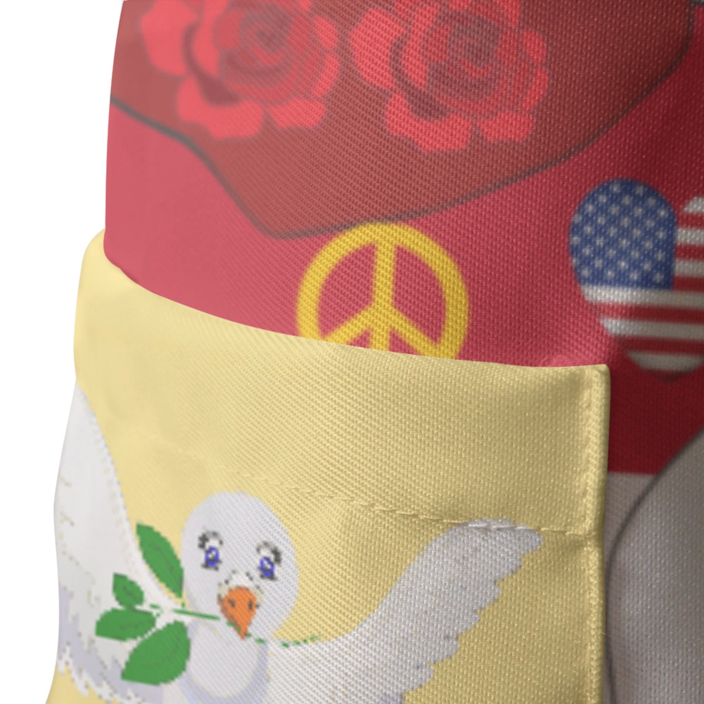 Apron GLOBAL FREEDOM UNITED© Women Yemen & USA Yellow