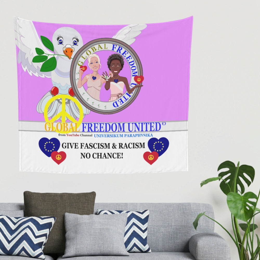 Tapestry GLOBAL FREEDOM UNITED© Women Anti Fascism & Racism EU Lilac