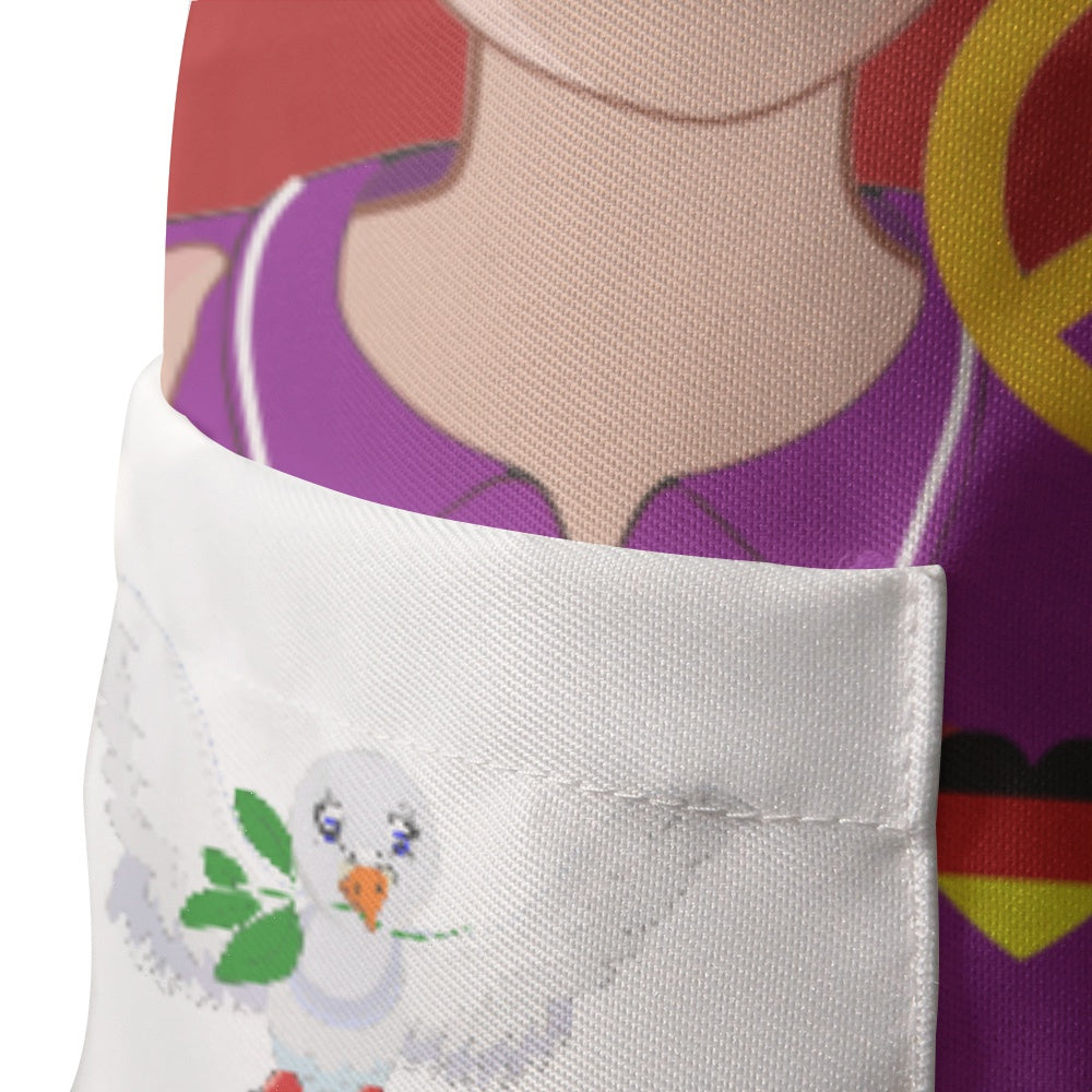 Apron GLOBAL FREEDOM UNITED© Men USA & Germany Red