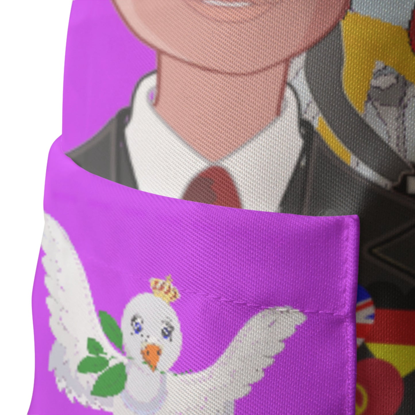 Apron GLOBAL FREEDOM UNITED© Men England & Germany Lilac