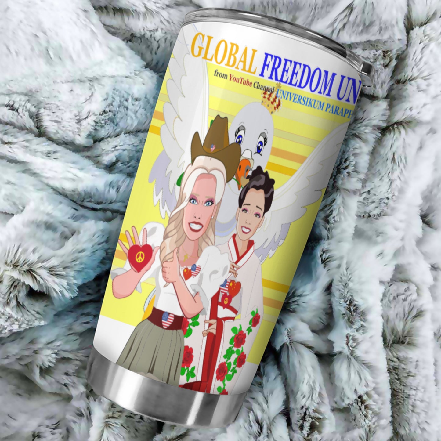 Tumbler Global Freedom United Men Usa & China Yellow