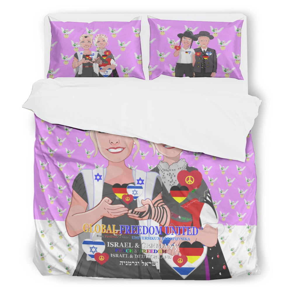 Bed Line GLOBAL FREEDOM UNITED© Women Israel & Germany Lilac