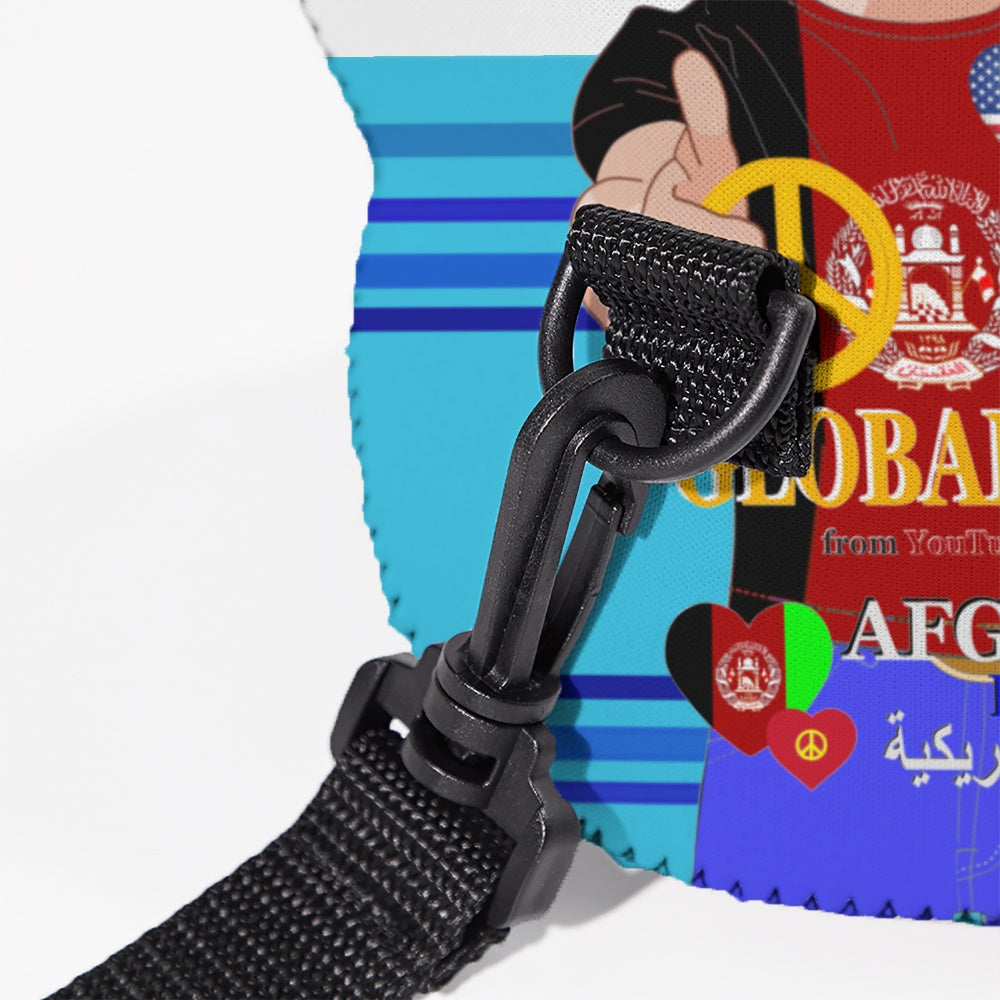 Meal Bag With Strap GLOBAL FREEDOM UNITED© Men AFGHANISTAN & USA Blue 1