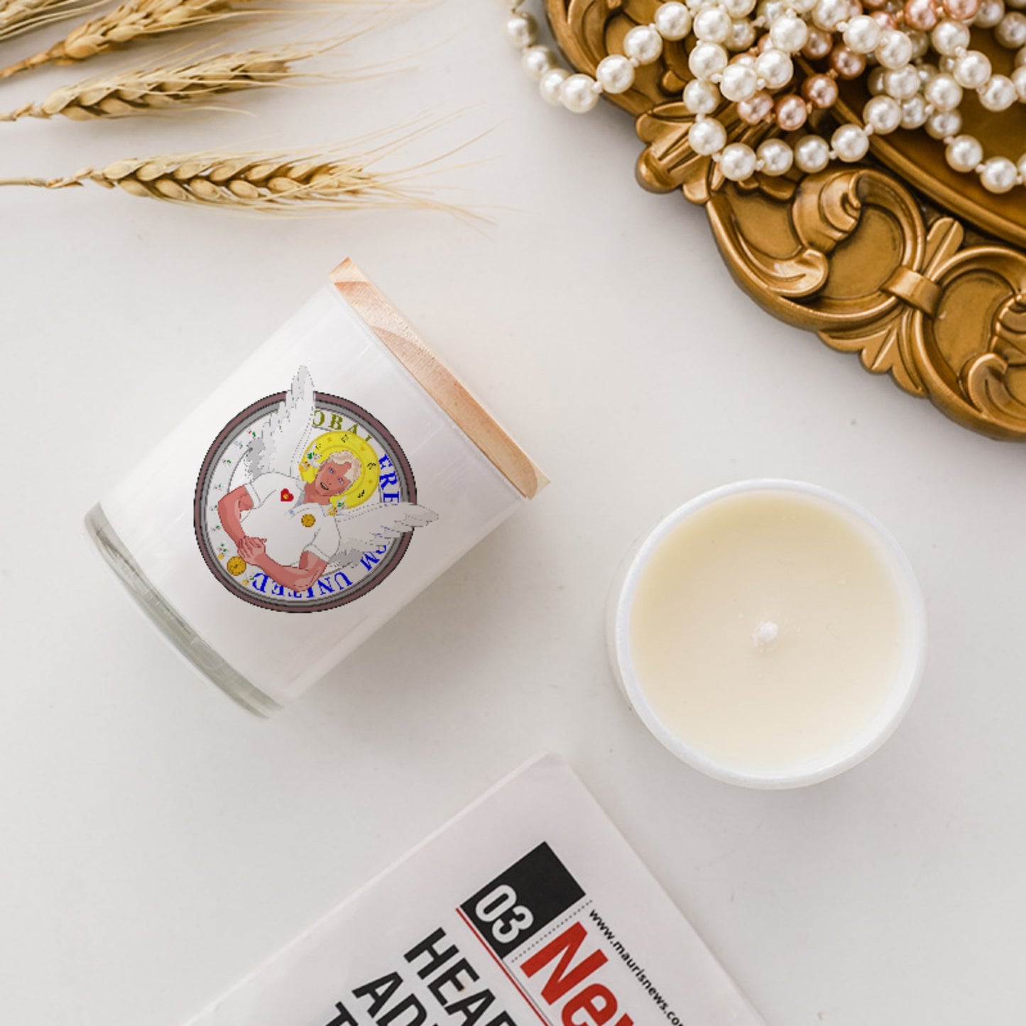 Scented Soy Candle Global Freedom United Archangel Michael