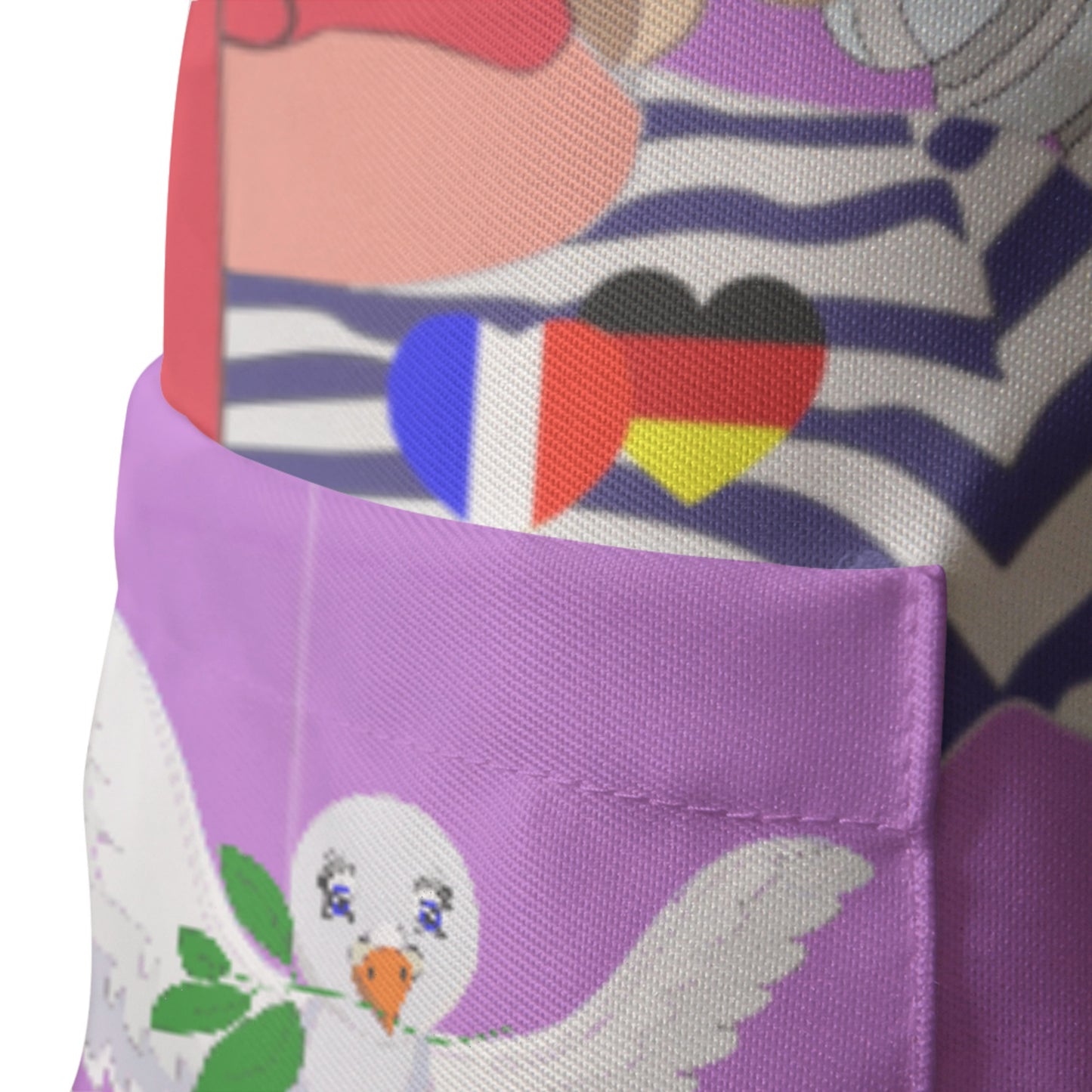 Apron GLOBAL FREEDOM UNITED© Women French & Germany Lilac