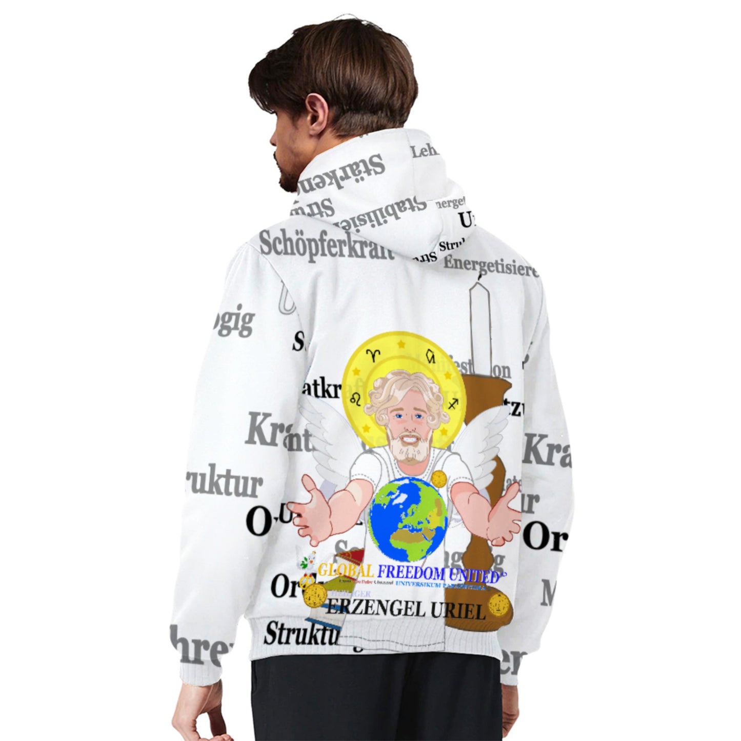 Plush Hoodie Global Freedom United Archangel Uriel German Lab