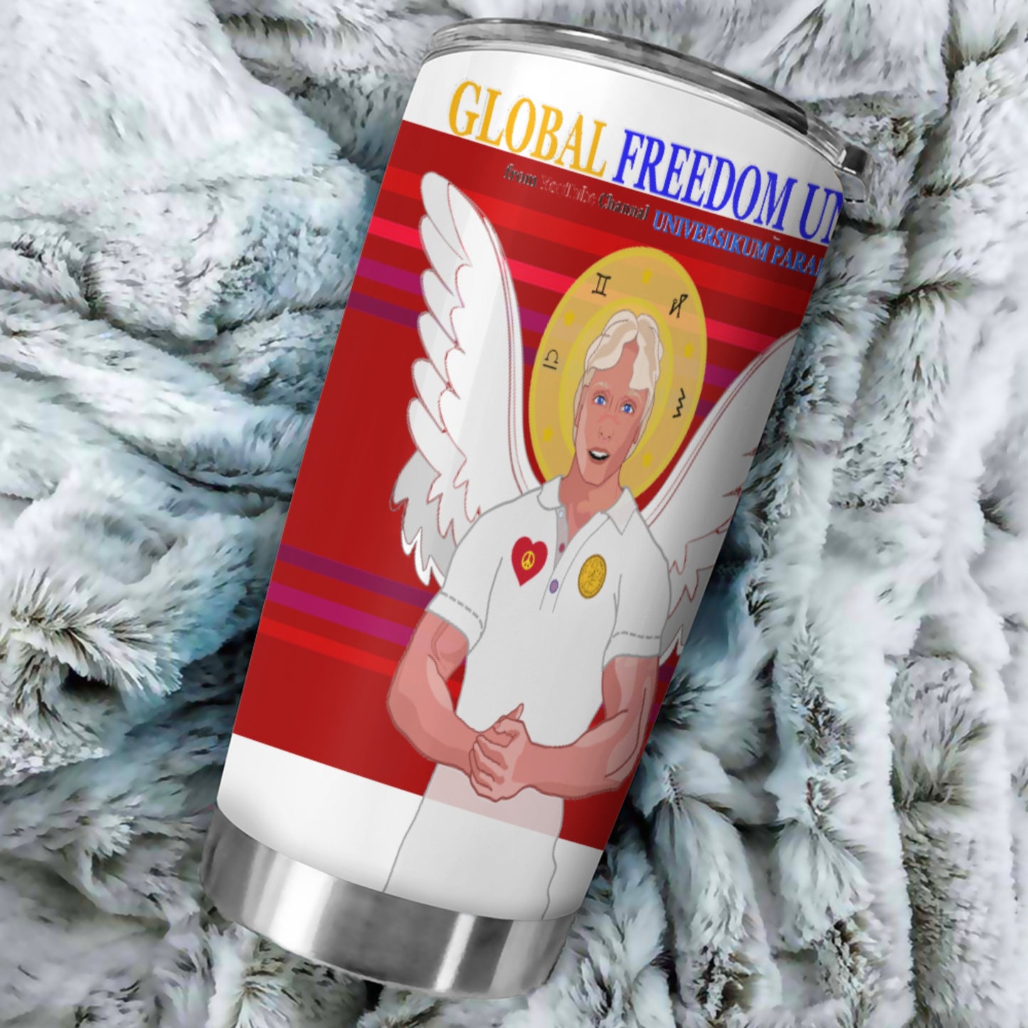 Tumbler Global Freedom United Archangel Michael German Red