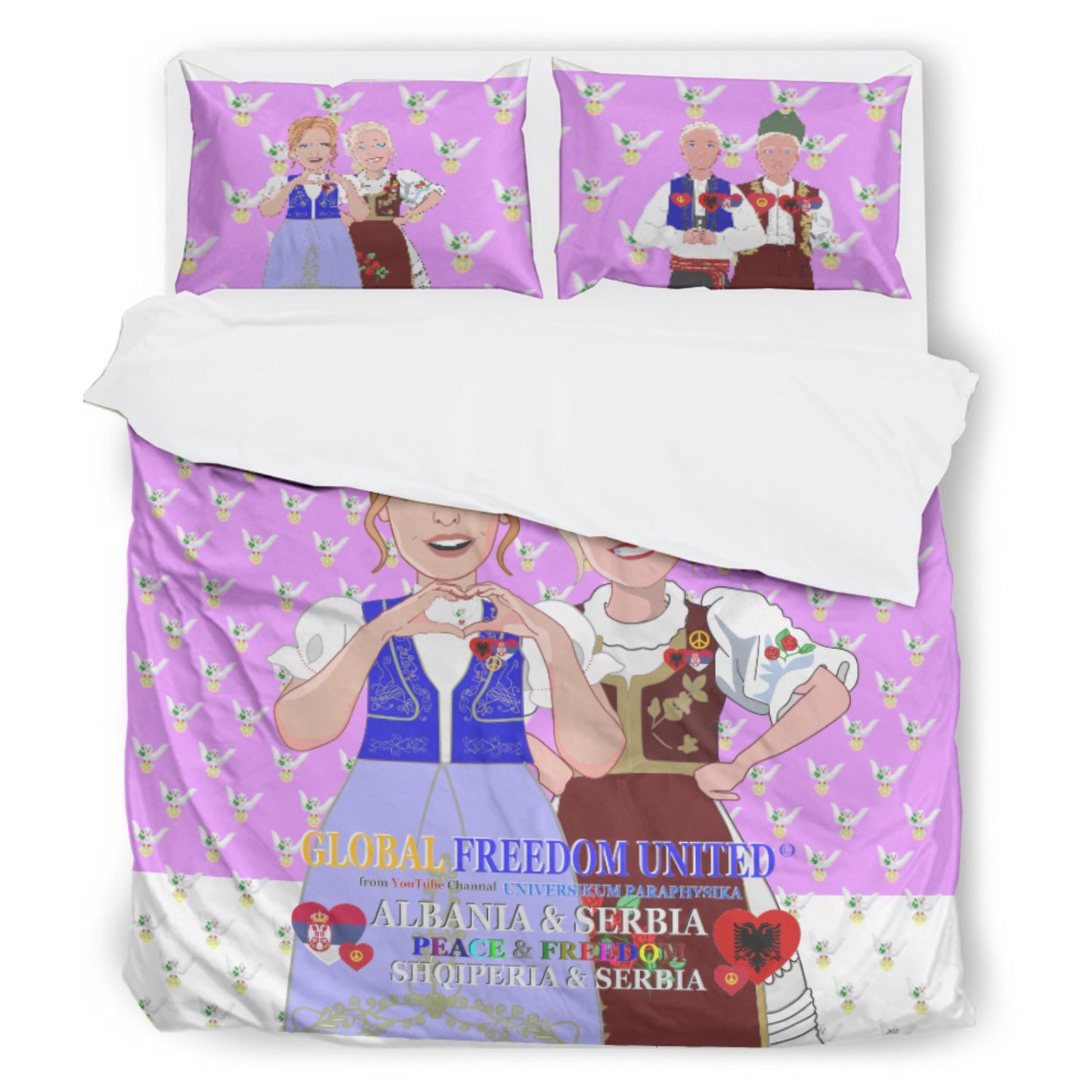 Bed Line GLOBAL FREEDOM UNITED© Women Albania & Serbia Lilac