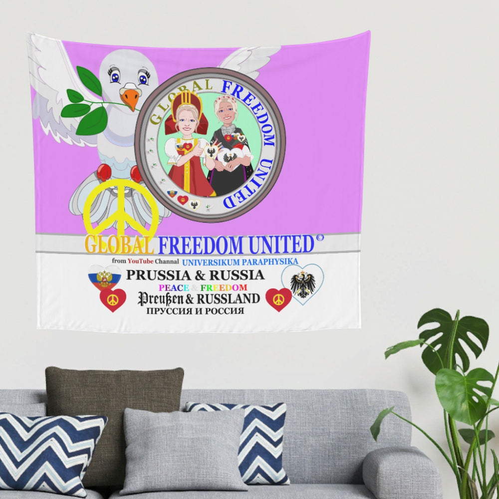 Tapestry Global Freedom United Women Prussia & Russia Old Peace Lilac