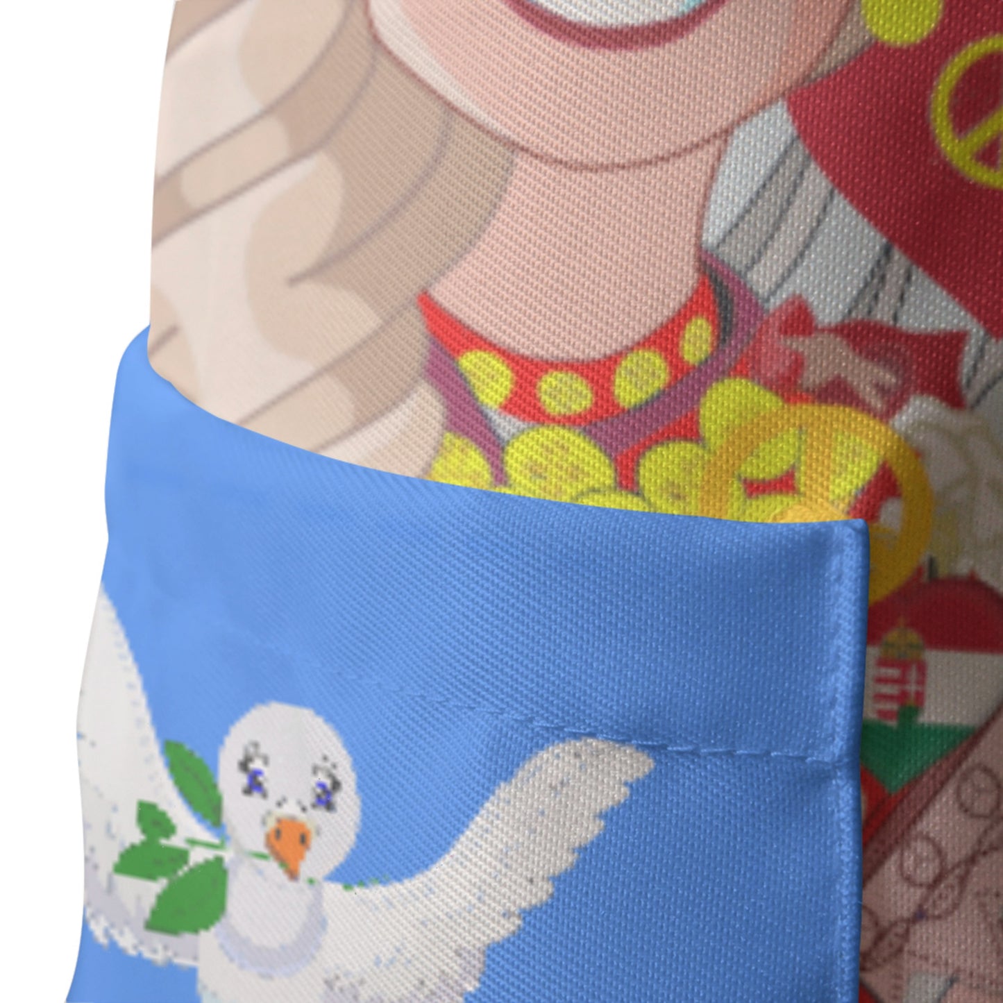 Apron GLOBAL FREEDOM UNITED© Women Croatia & Hungary Blue