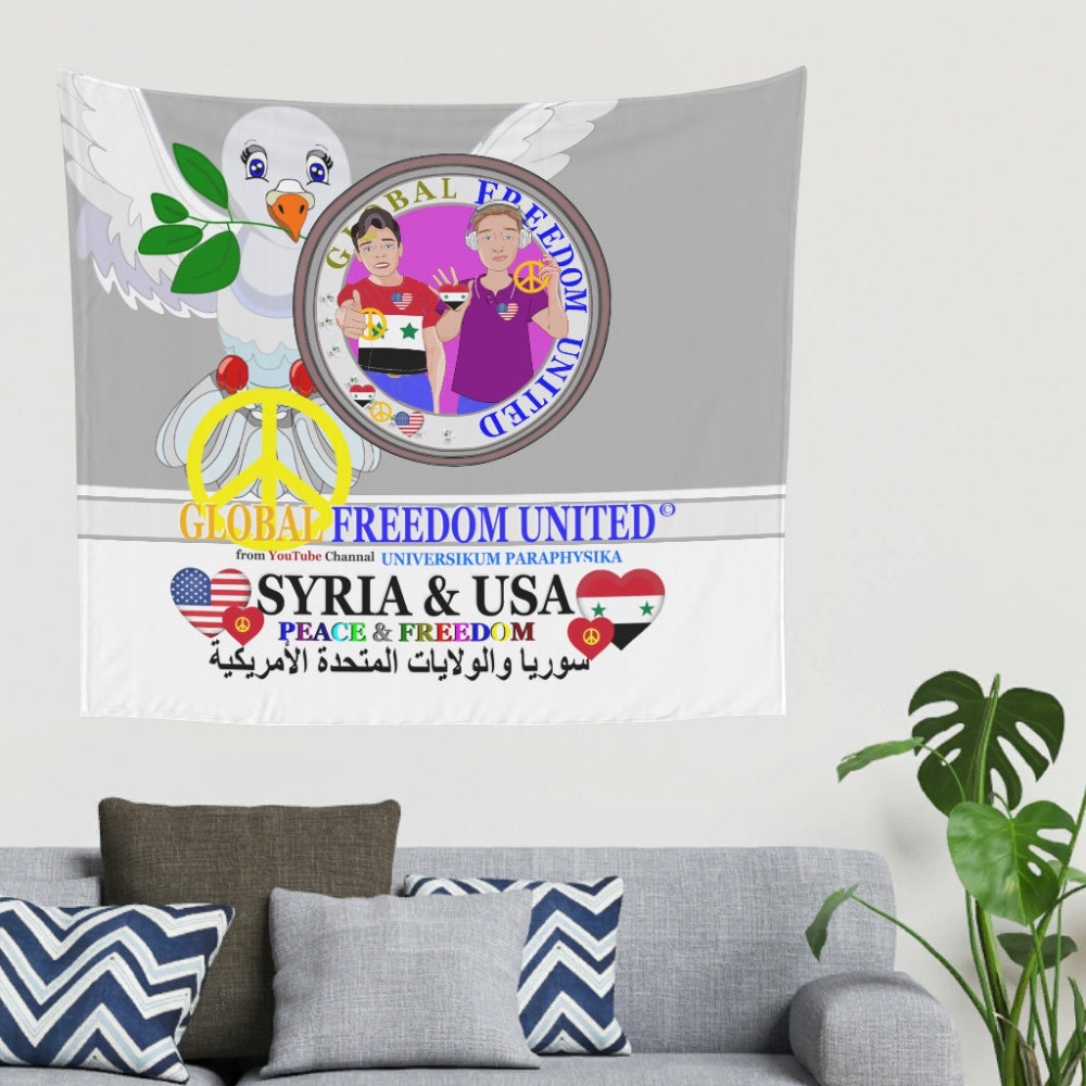 Tapestry Global Freedom United Men Syria & Usa Old Peace
