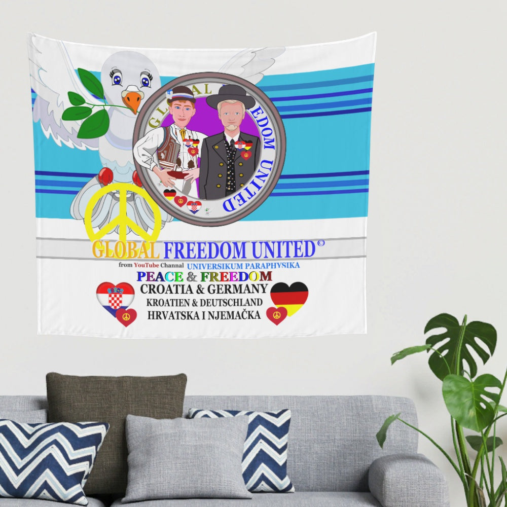 Tapestry GLOBAL FREEDOM UNITED© Men Croatia & Germany Blue 2