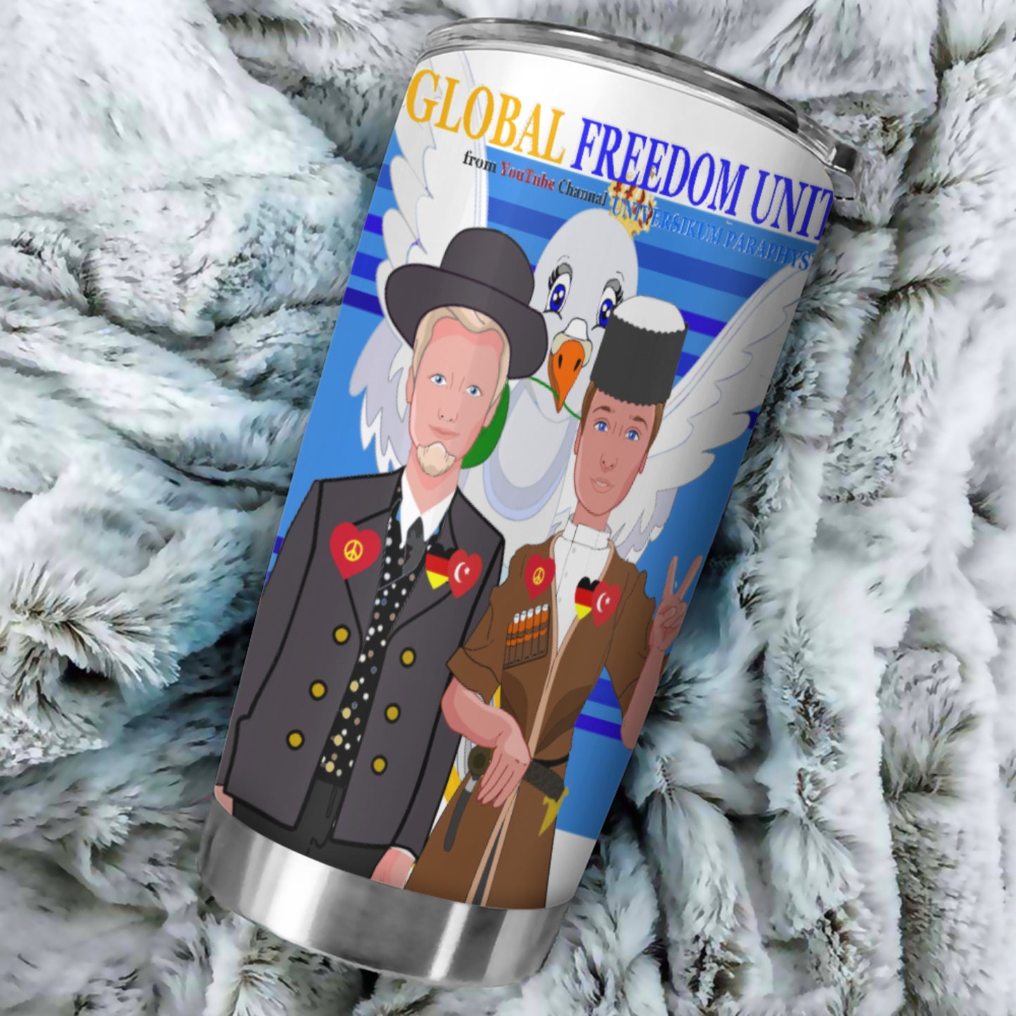 Tumbler Global Freedom United Men Turkey & Germany Deep Blue