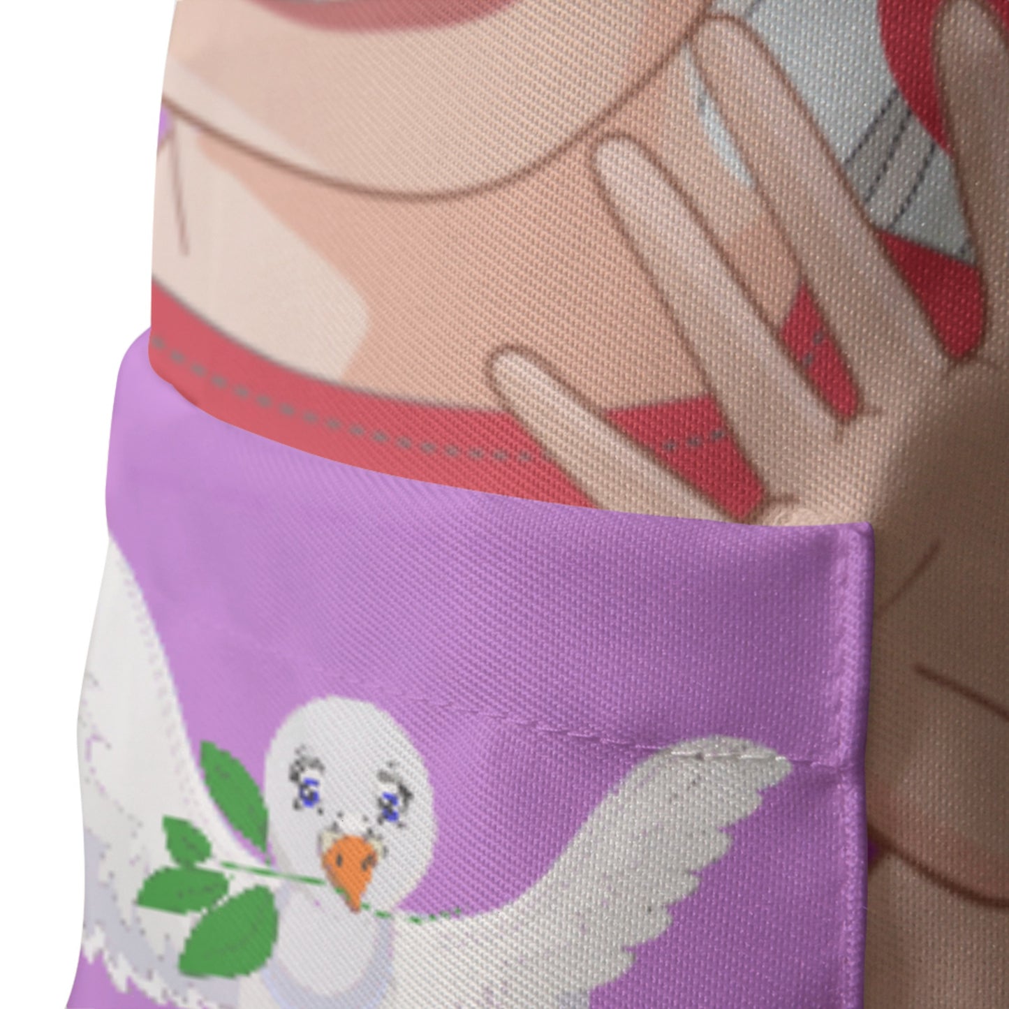 Apron GLOBAL FREEDOM UNITED© Men Yemen & USA Lilac