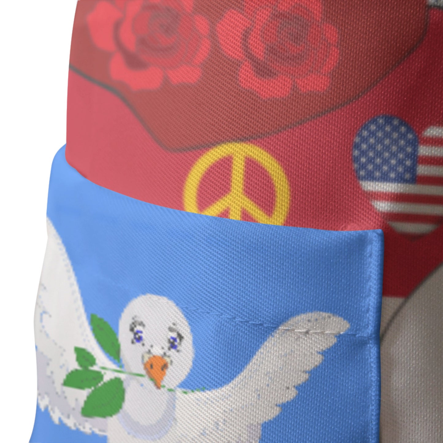 Apron GLOBAL FREEDOM UNITED© Women Syria & USA Blue