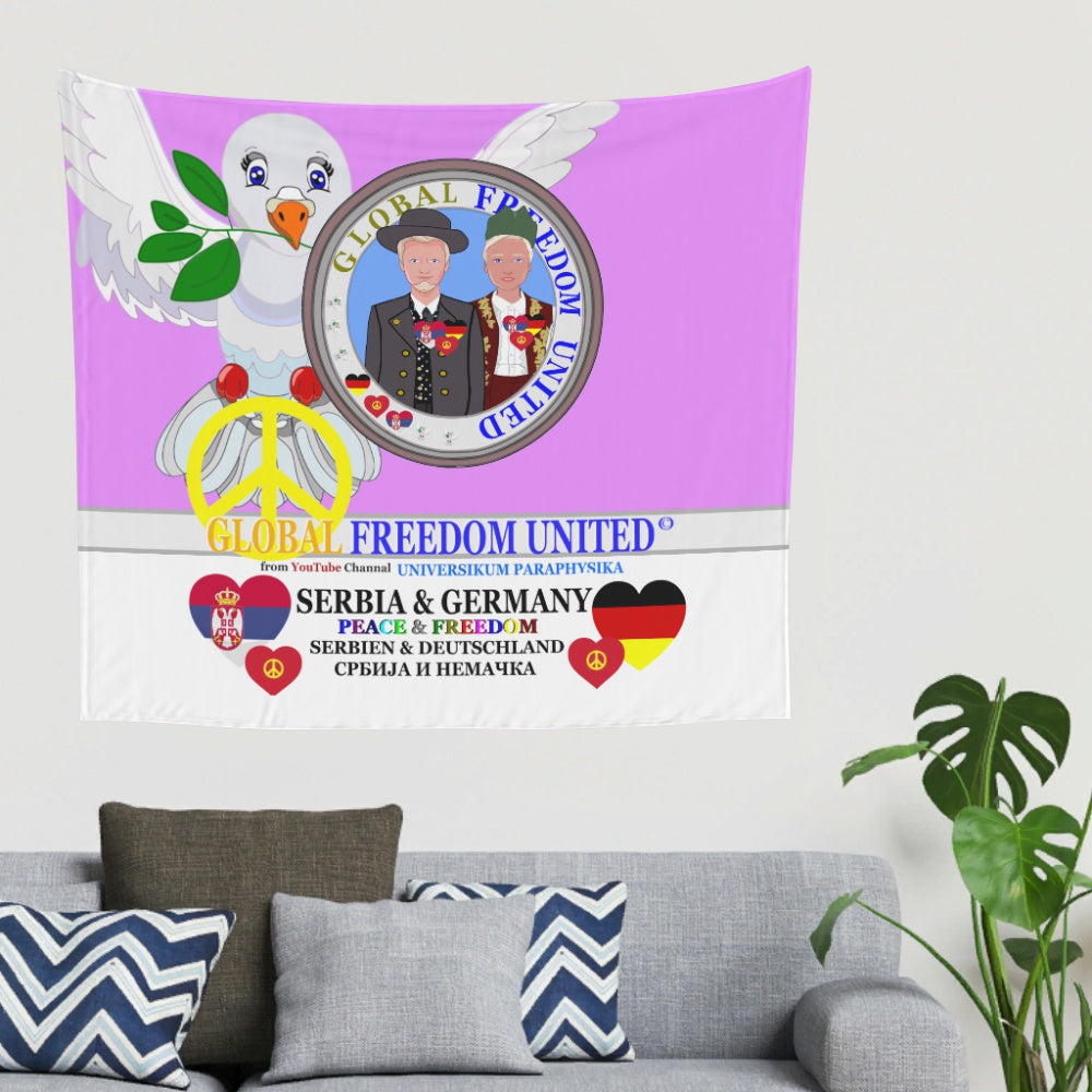 Tapestry GLOBAL FREEDOM UNITED© Men Serbia & Germany Lilac