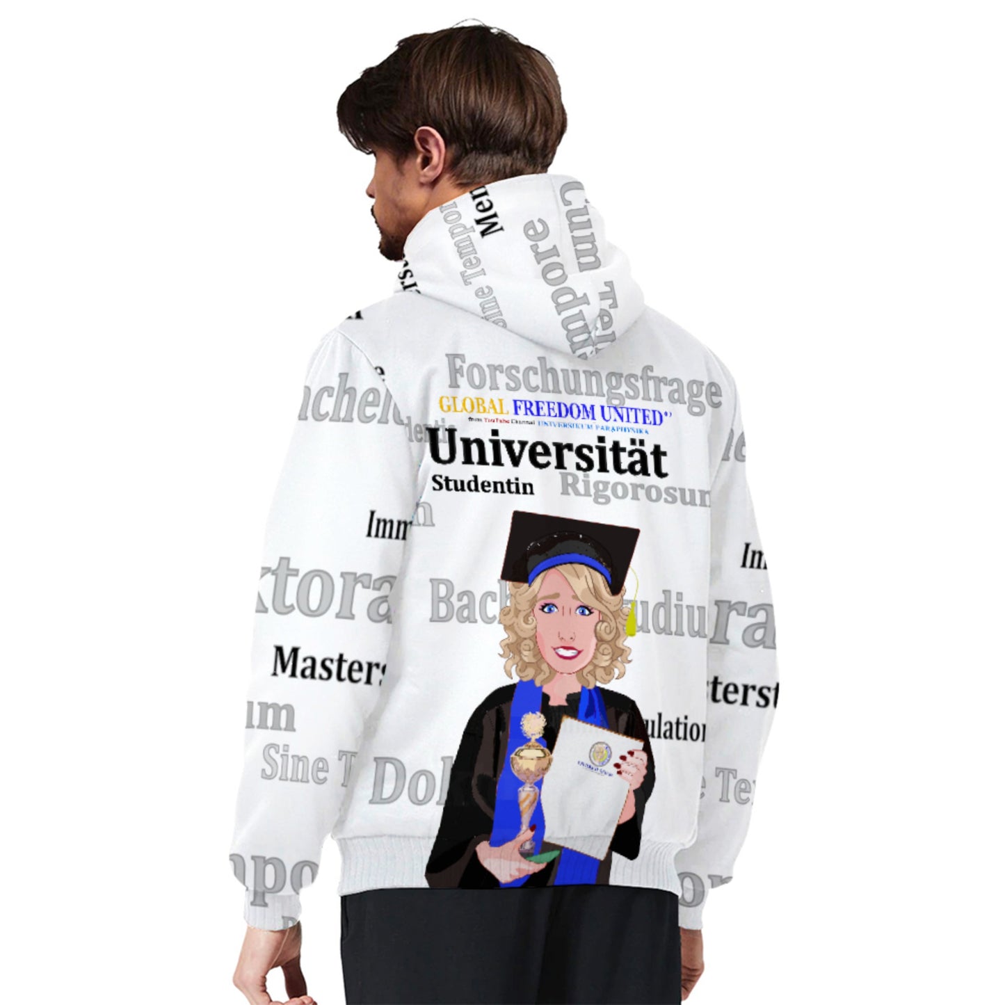 Plush Hoodie Global Freedom United Student Girl Cooper Place Blond Hair 2