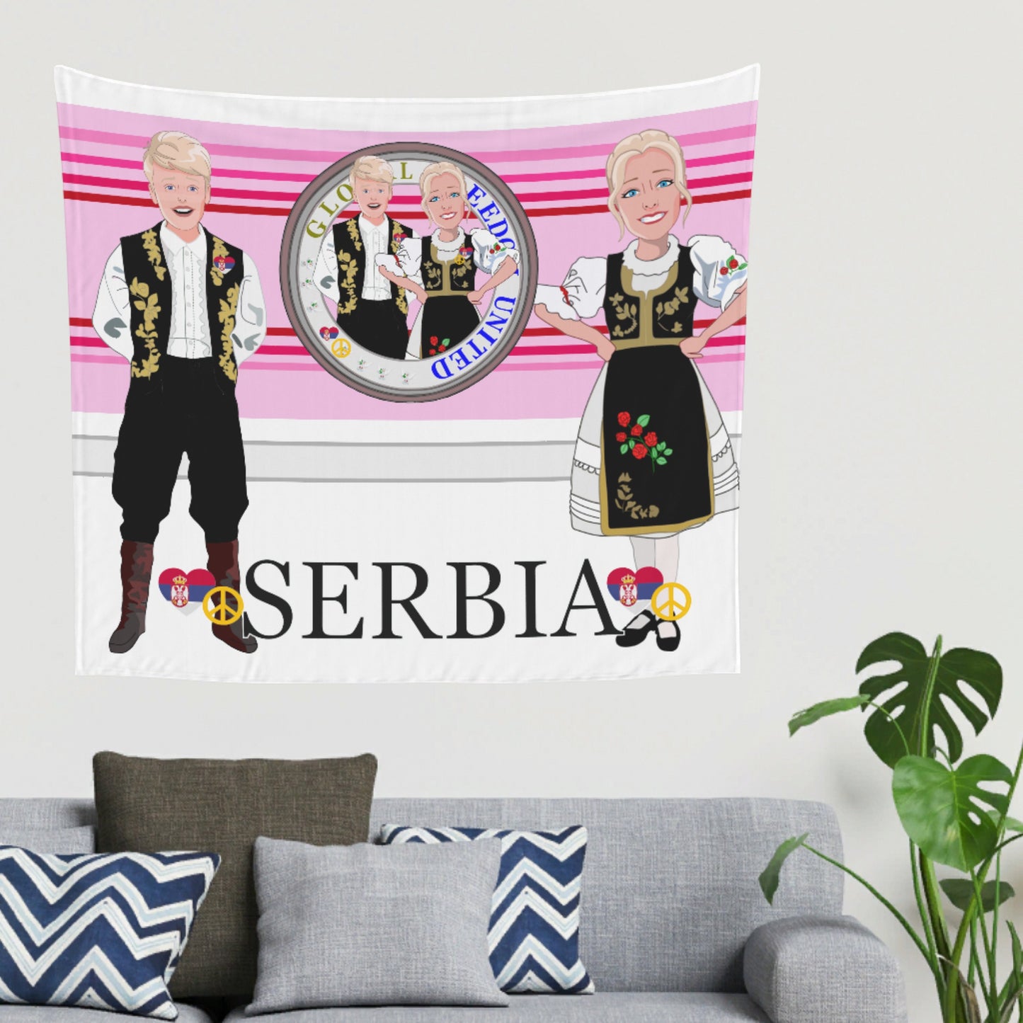 Tapestry Global Freedom United Couple Edition Serbia Black Pink2