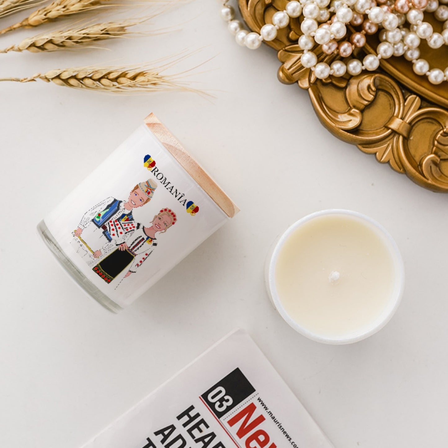 Scented Soy Candle GLOBAL FREEDOM UNITED© Couple Romania