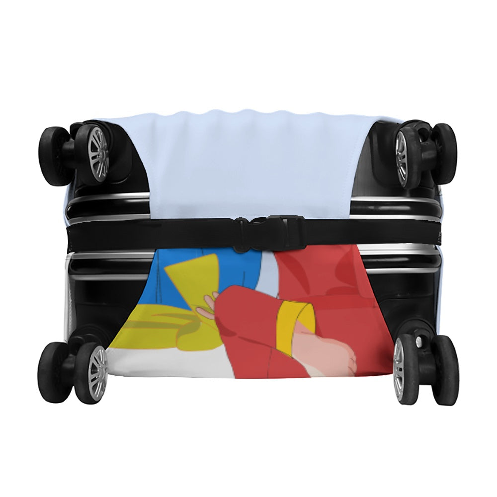 Luggage Cover Global Freedom United Men Russia & Ukraina Old Peace Light Blue