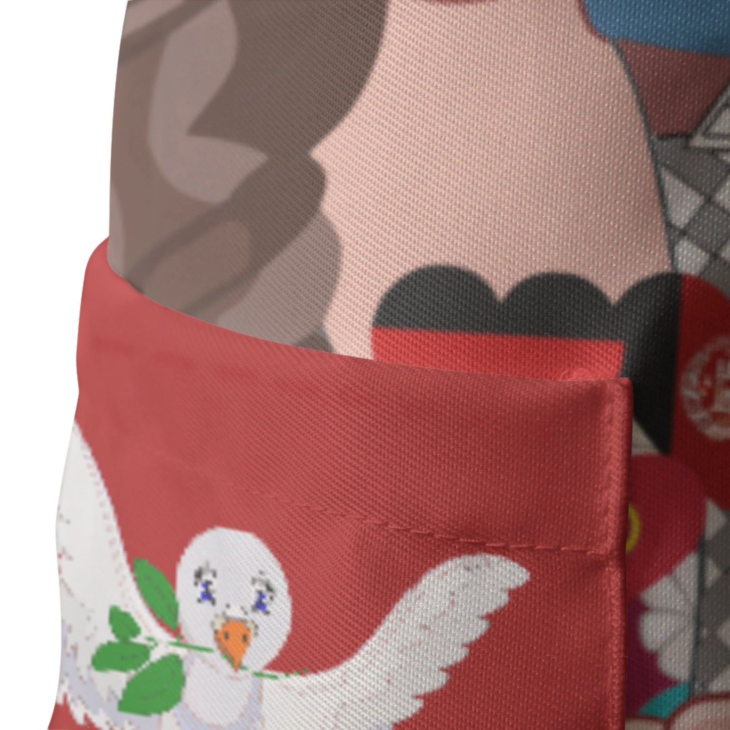 Apron GLOBAL FREEDOM UNITED© Women Afghanistan & Germany Red