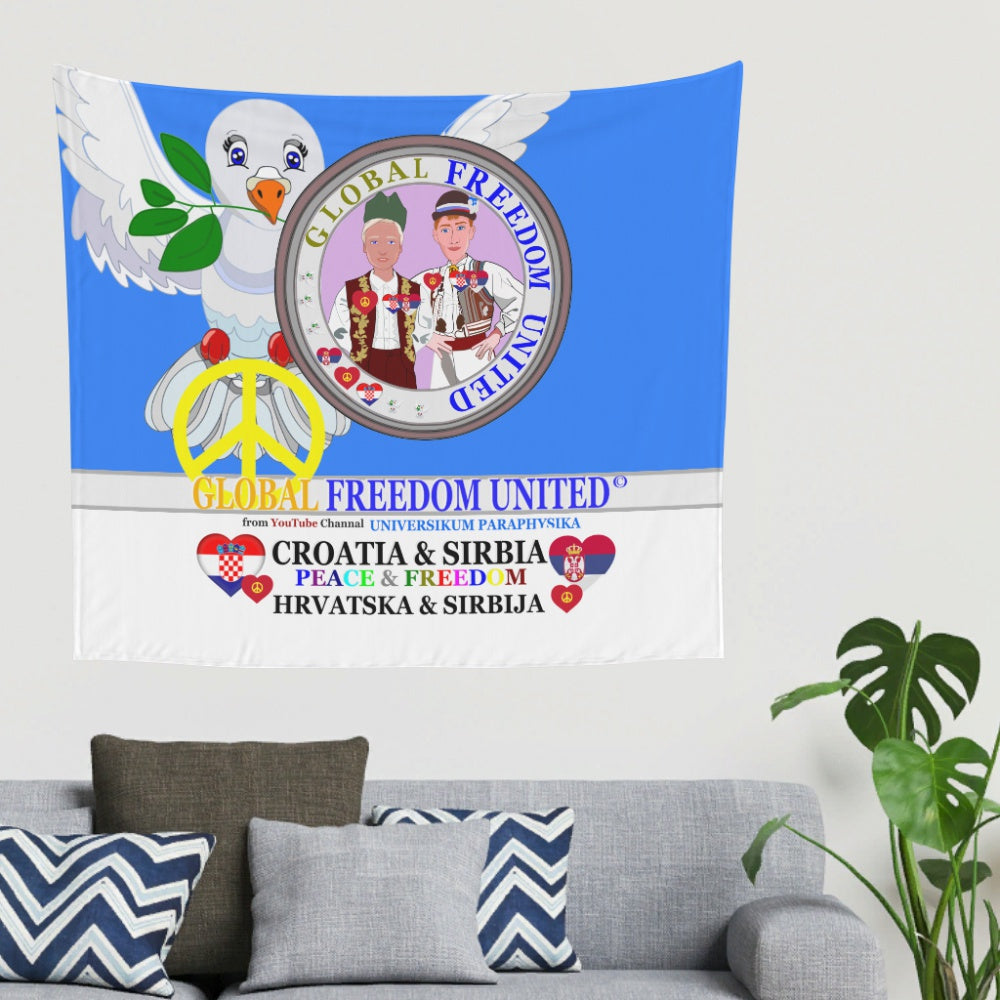 Tapestry Global Freedom United Men Croatia & Serbia Old Peace Blue