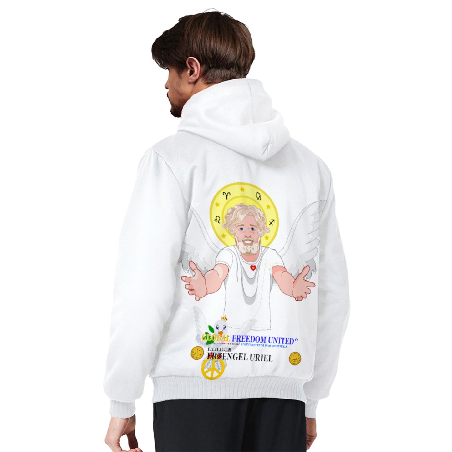 Plush Hoodie Global Freedom United Archangel Uriel German