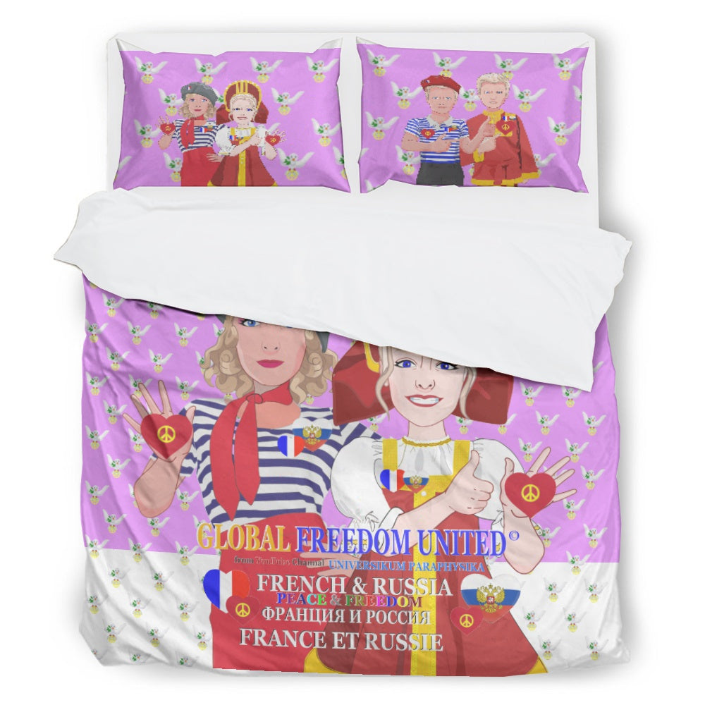 Bed Line GLOBAL FREEDOM UNITED© Women French & Russia Lilac