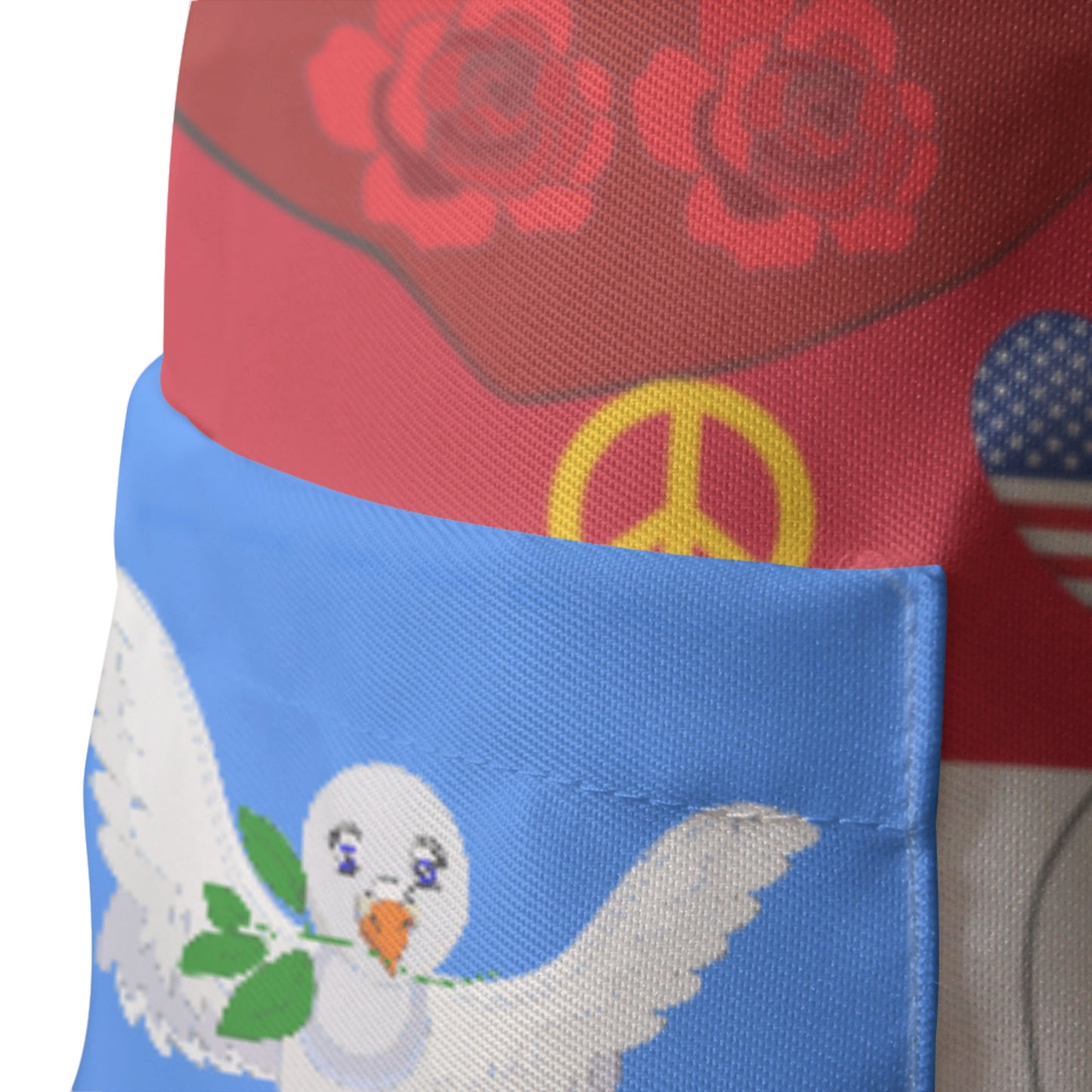 Apron GLOBAL FREEDOM UNITED© Women Yemen & USA Blue