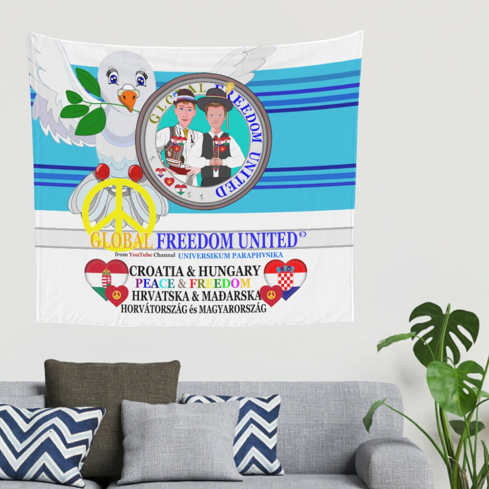 Tapestry GLOBAL FREEDOM UNITED© Men Croatia & Hungary Blue 2