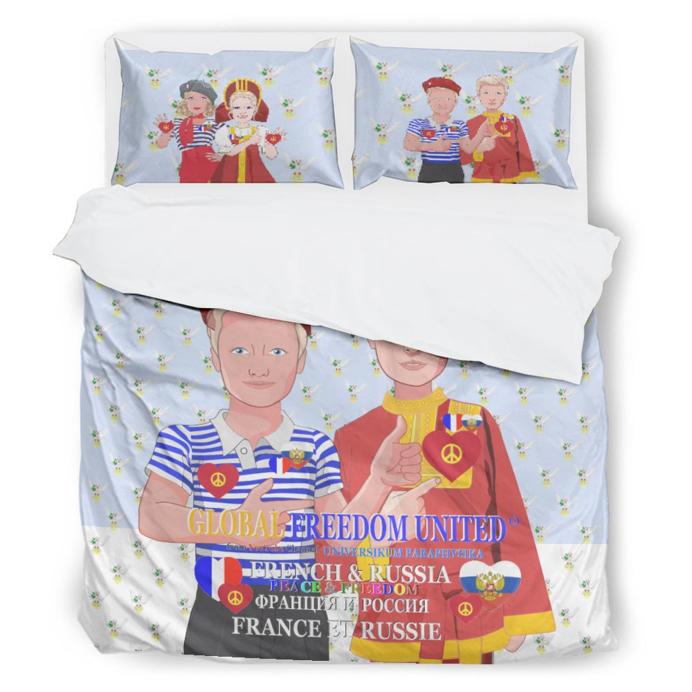 Bed Line GLOBAL FREEDOM UNITED© Men French & Russia Light Blue