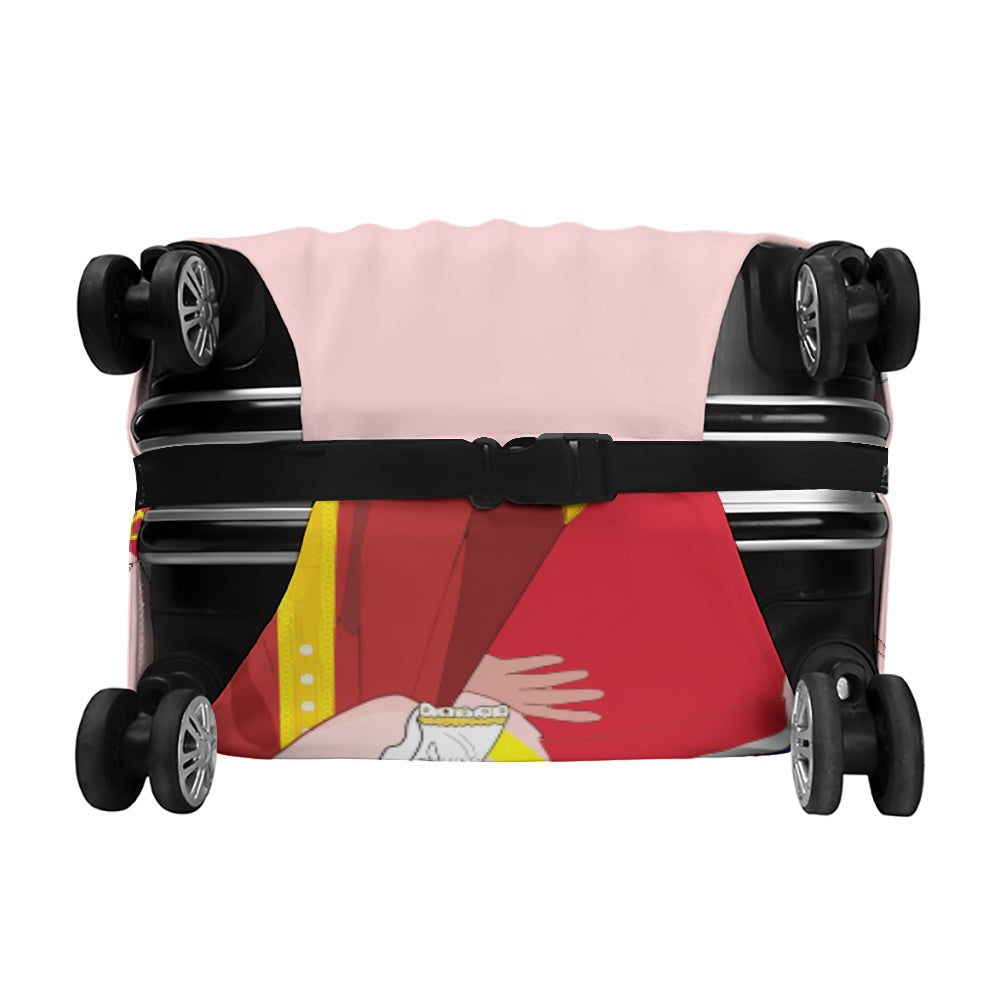 Luggage Cover Global Freedom United Women French & Russia Old Peace Pink