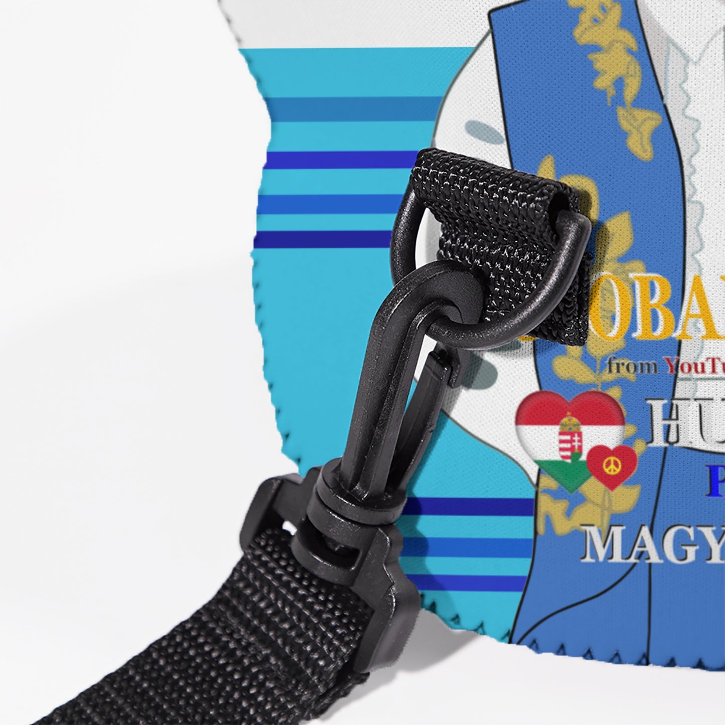 Meal Bag With Straw GLOBAL FREEDOM UNITED© Men Serbia & Hungary Blue