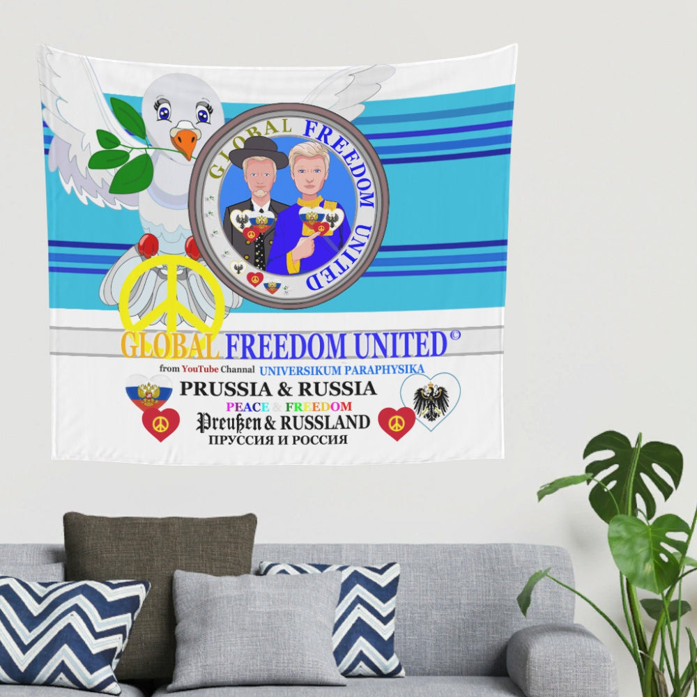 Tapestry Global Freedom United Men Prussia & Russia Old Peace Blue 2