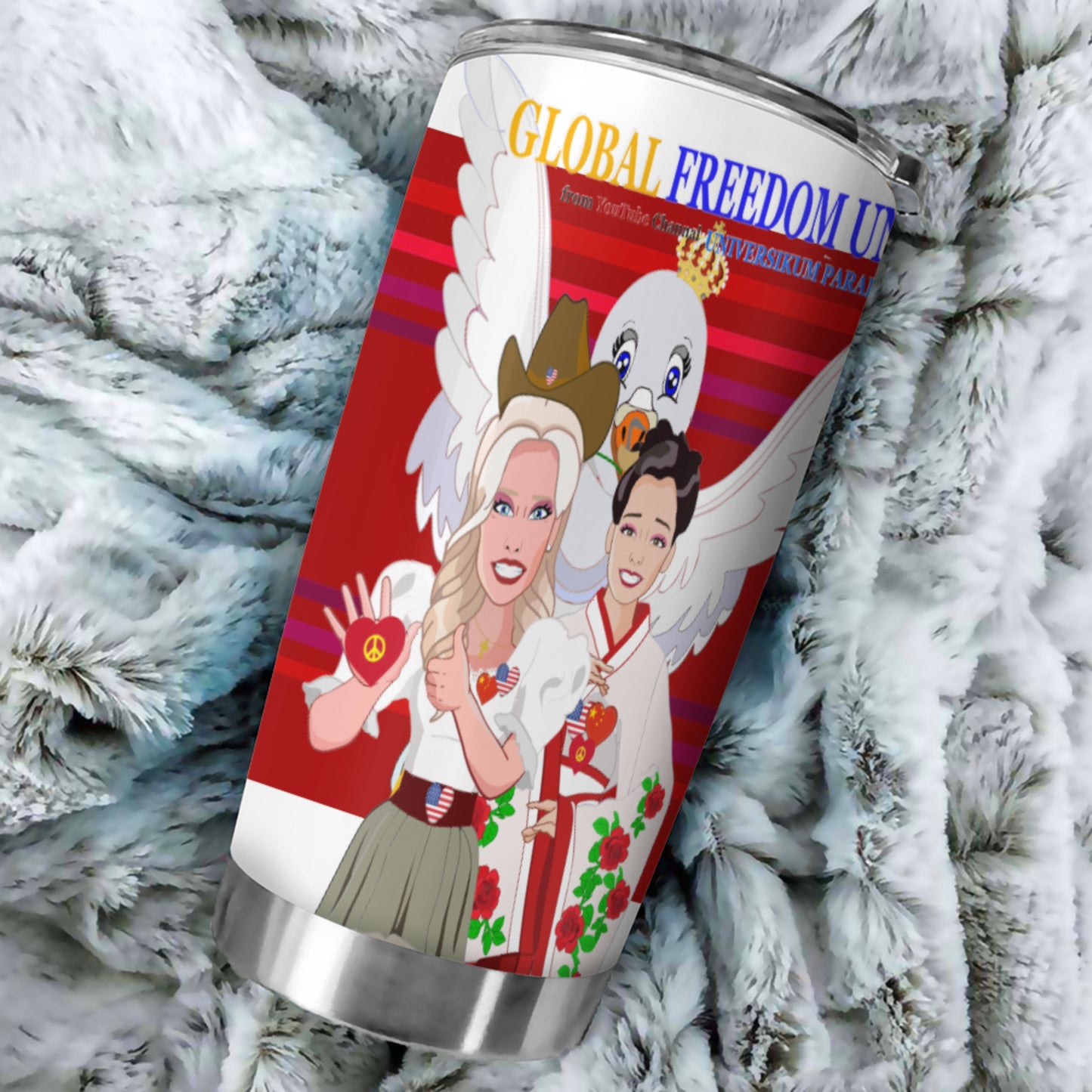 Tumbler Global Freedom United Men Usa & China Red