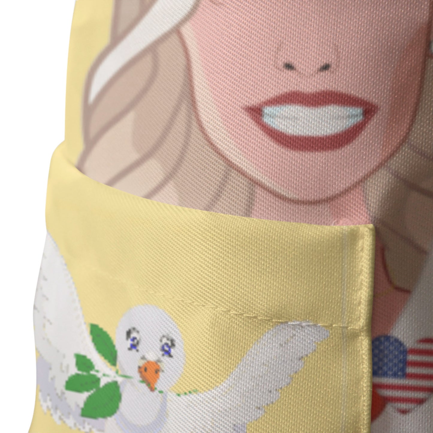 Apron GLOBAL FREEDOM UNITED© Women China & USA Yellow