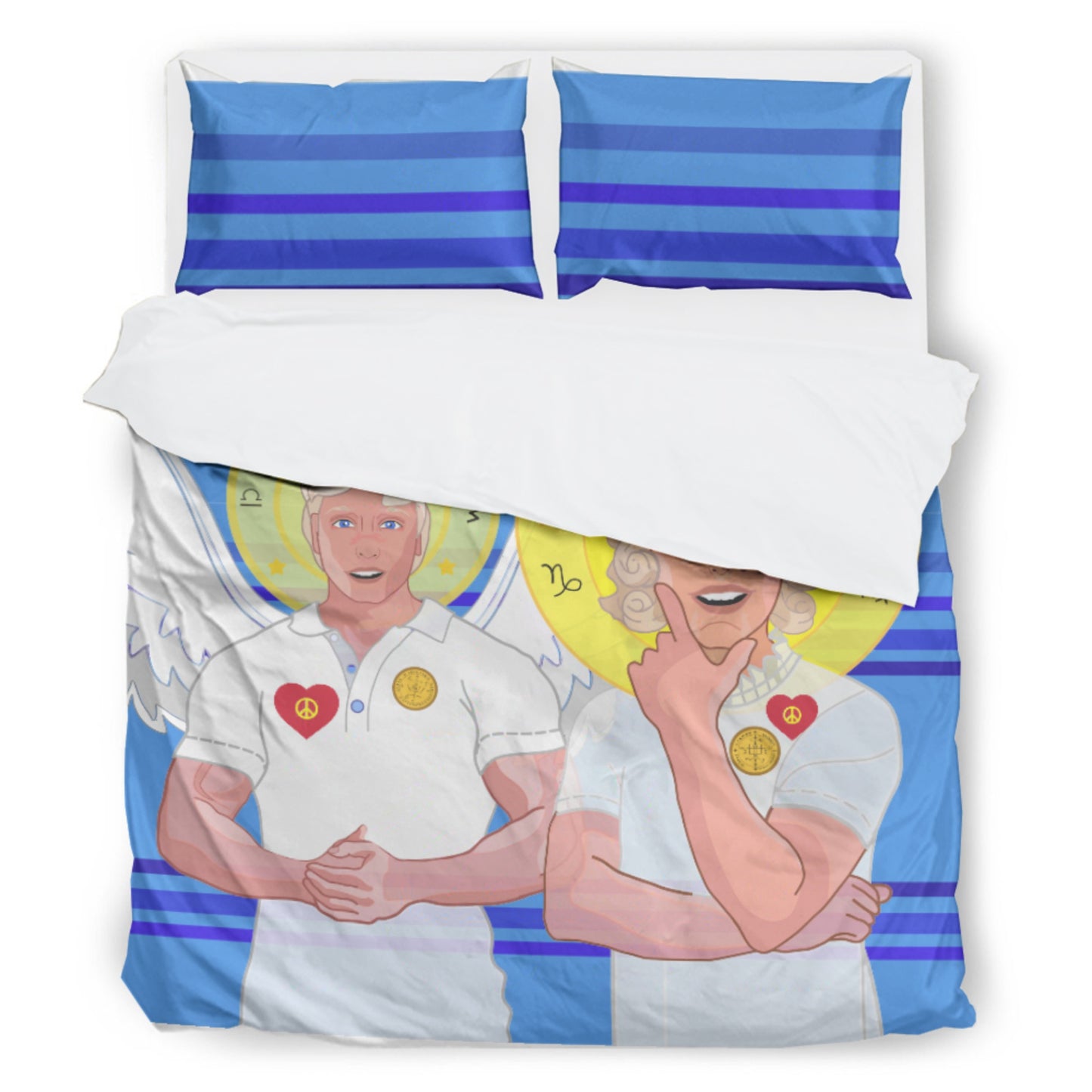 Bed Line GLOBAL FREEDOM UNITED© Archangel Michael & Gabriel Deep Blue