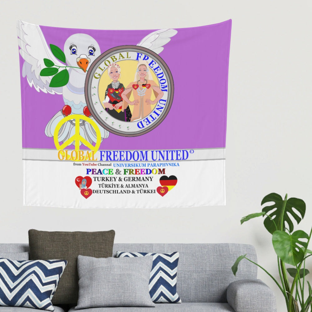 Tapestry Global Freedom United Women Turkey & Germany Old Peace Lilac