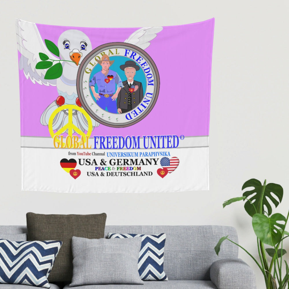 Tapestry Global Freedom United Men Usa & Germany Old Peace Lilac