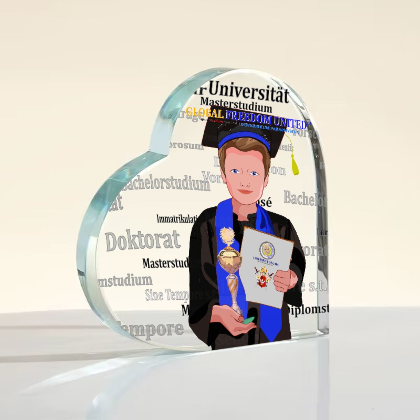 Acryl Heart Global Freedom United Student Boy Cooper Place Brown Hair 2